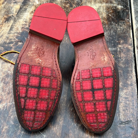 Cole Haan Chukka leather Oxford boots with red details Cranston C1 men’s sz 8.5 - Picture 7 of 12